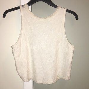 Lace crop top